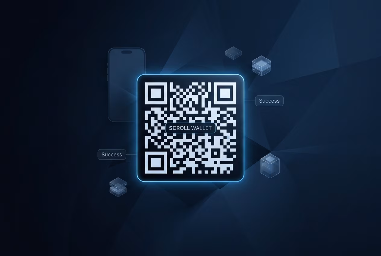 Пользователь управляет переводом криптовалюты в Scroll Wallet