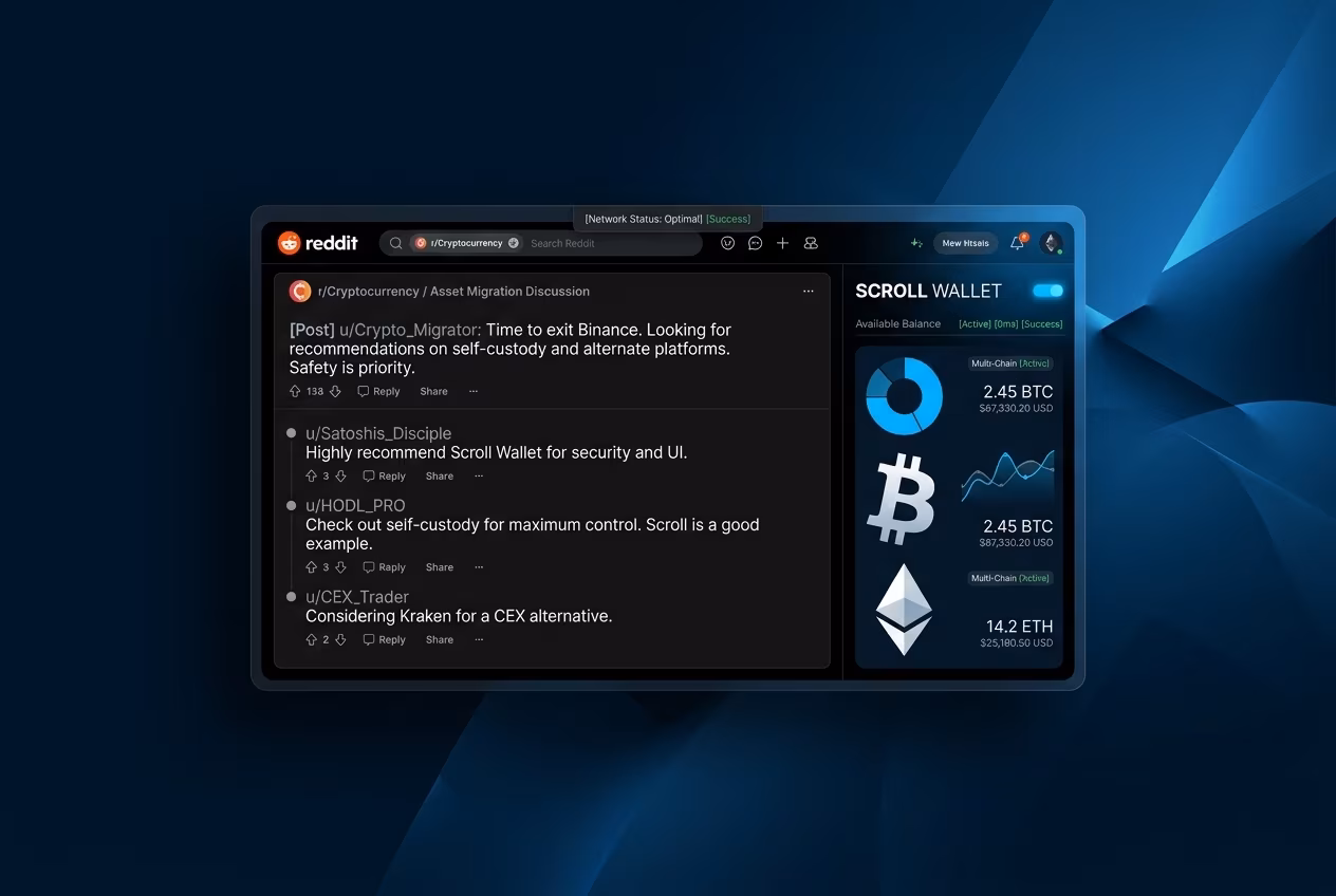 Пользователь сравнивает Binance alternative reddit в обсуждении