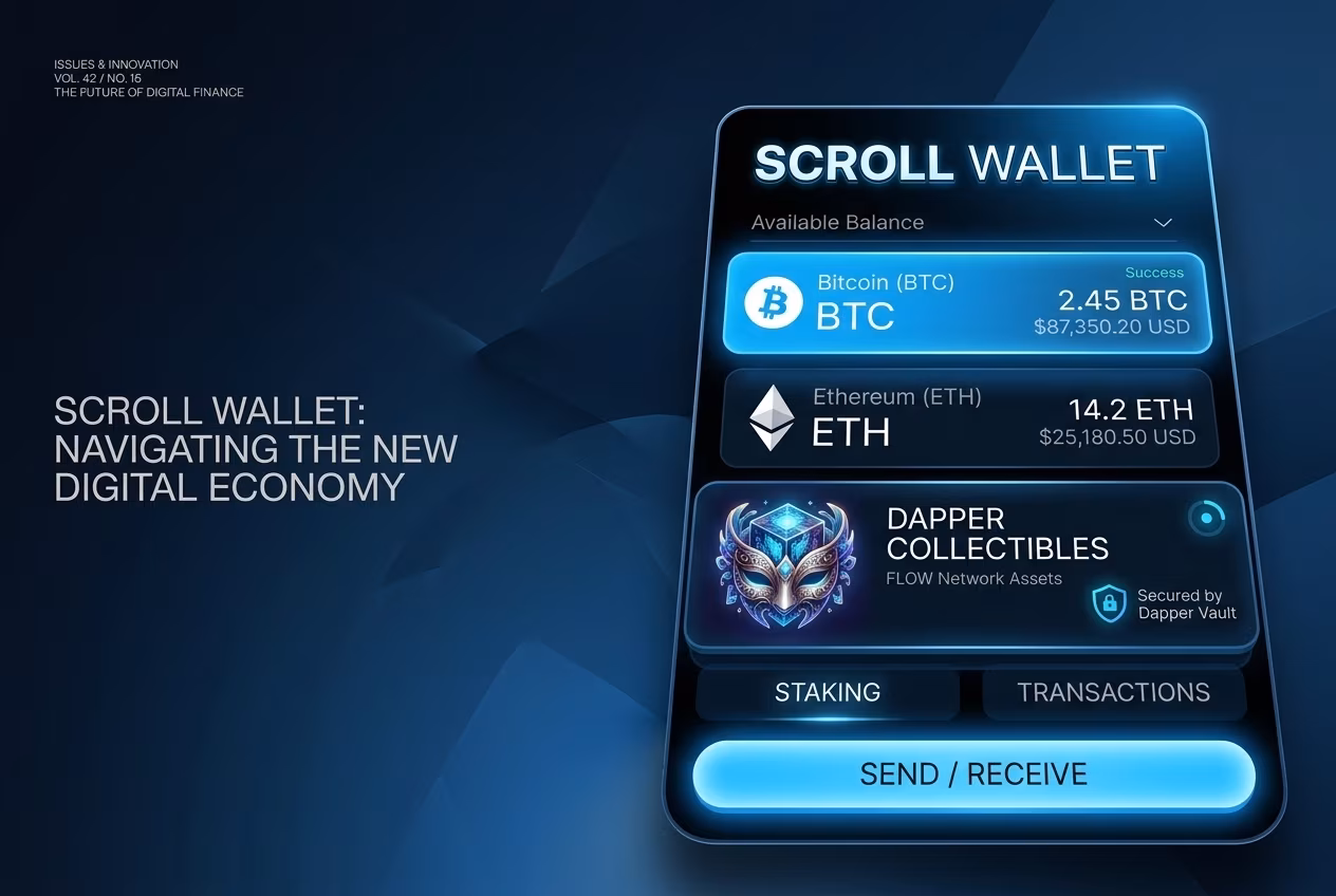 Интерфейс dapper labs wallet показывает NFT‑активы в криптопространстве