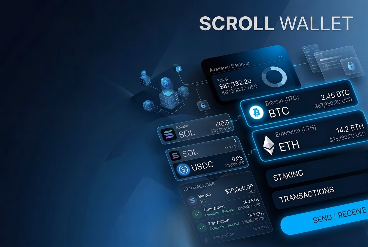Пользователь изучает баланс в приложении wallet tracking