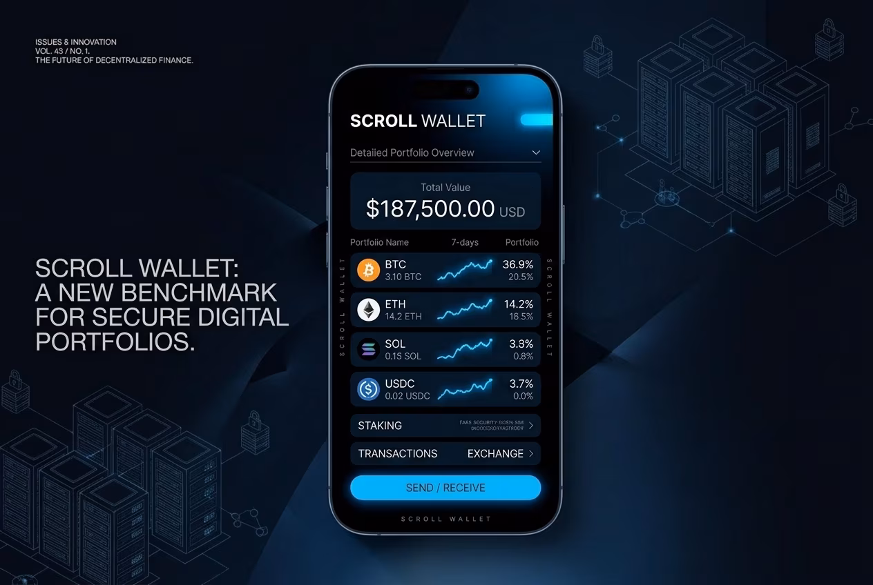 Пользователь изучает баланс в приложении wallet tracking