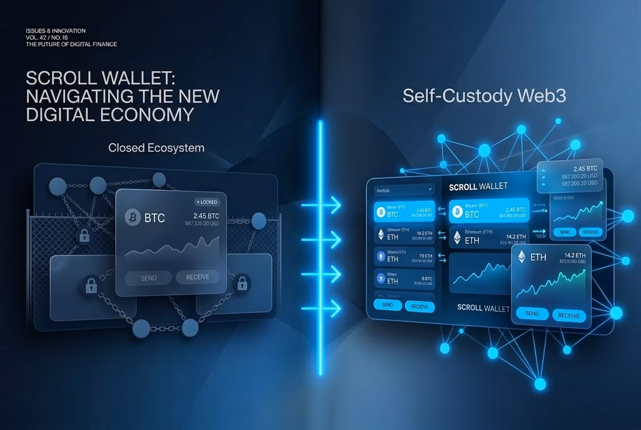 Closed ecosystem versus self-custody Web3 wallet path comparison