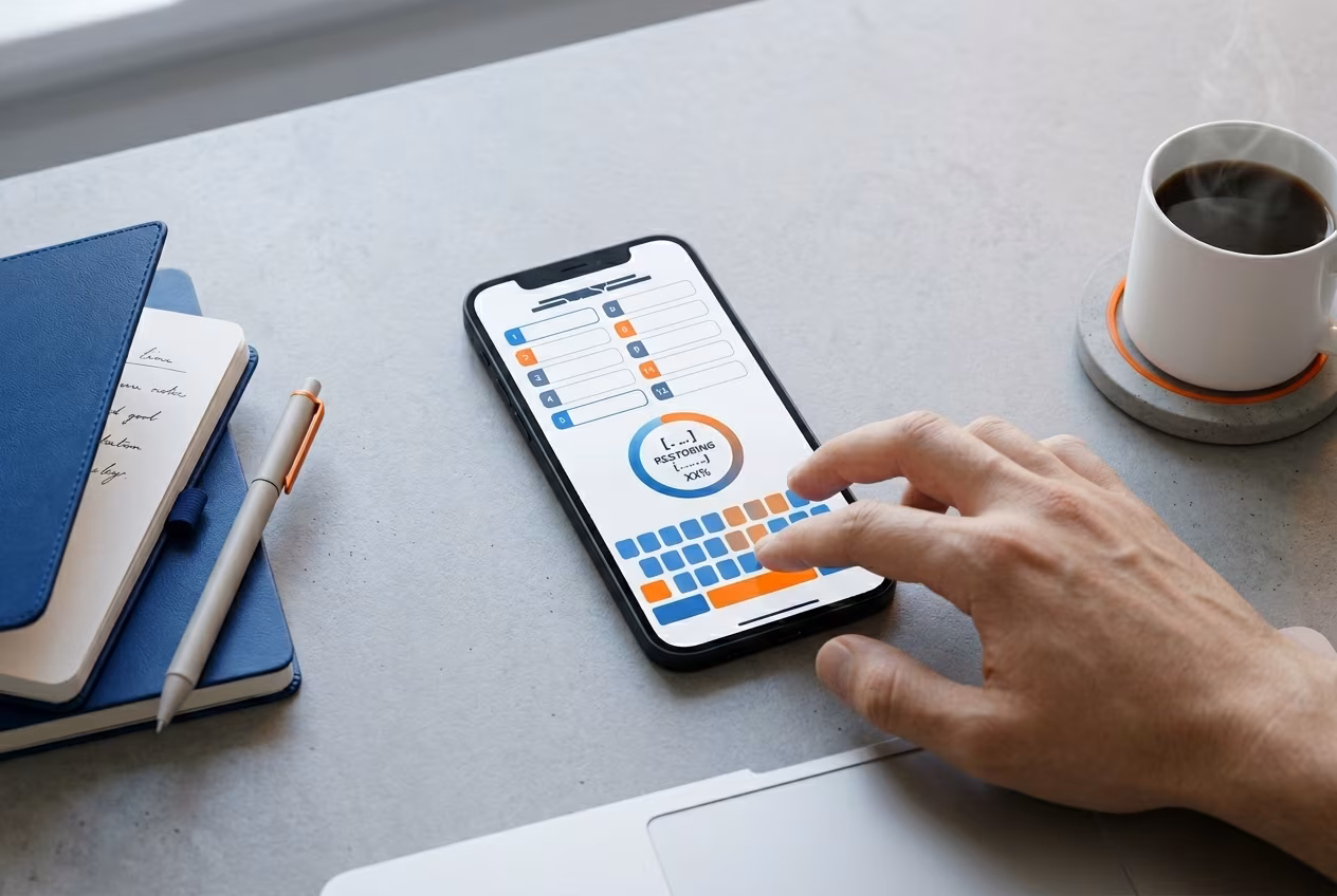 Calm user restoring Jaxx Liberty wallet via recovery phrase on smartphone