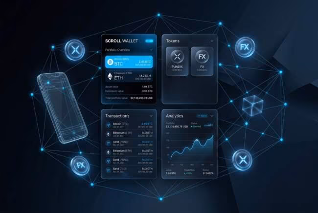 pundi x wallet интерфейс с балансом и монетами