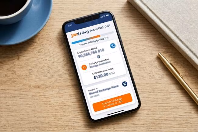 jaxx liberty cash out перевод криптовалюты в USD