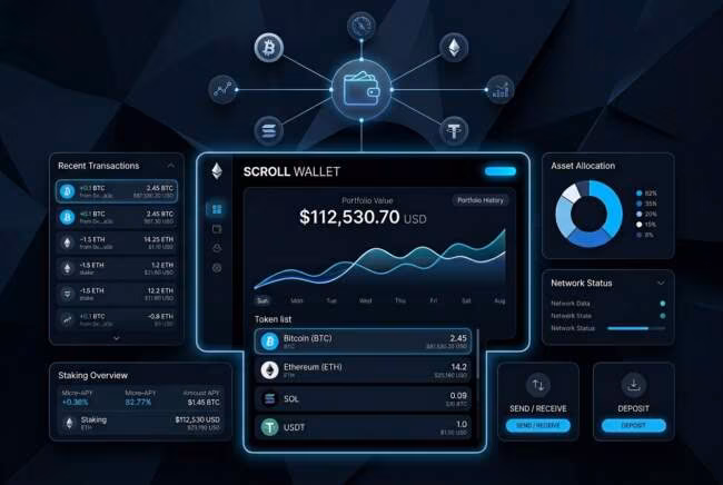 wallet for xvg интерфейс кошелька с балансом и монетами