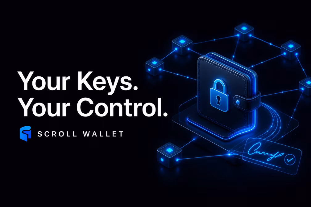 Self-custody wallet signing on-chain transactions across blockchain network