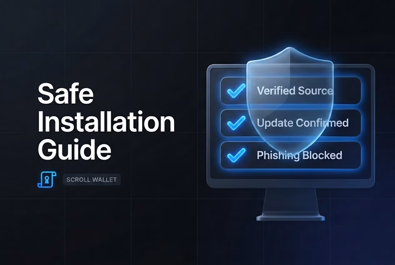 Desktop checklist for safe wallet installation update and phishing avoidance