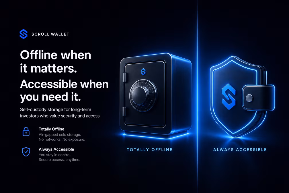 Offline cold storage versus accessible self-custody options for long-term investors