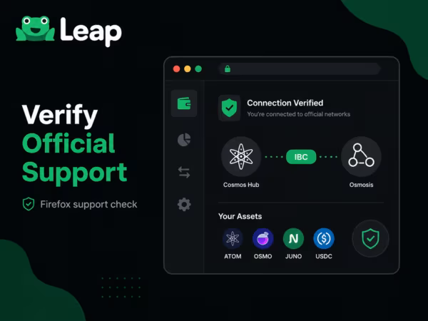 leap cosmos wallet firefox поддержка и проверка официального доступа