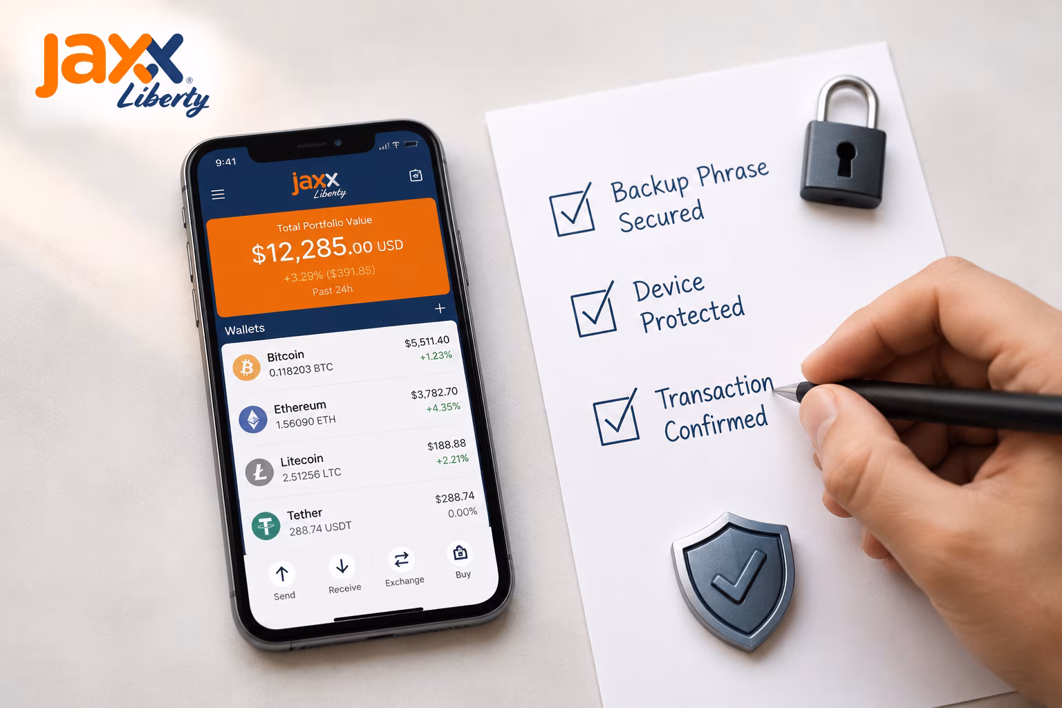 Security checklist for backup phrase and device protection habits