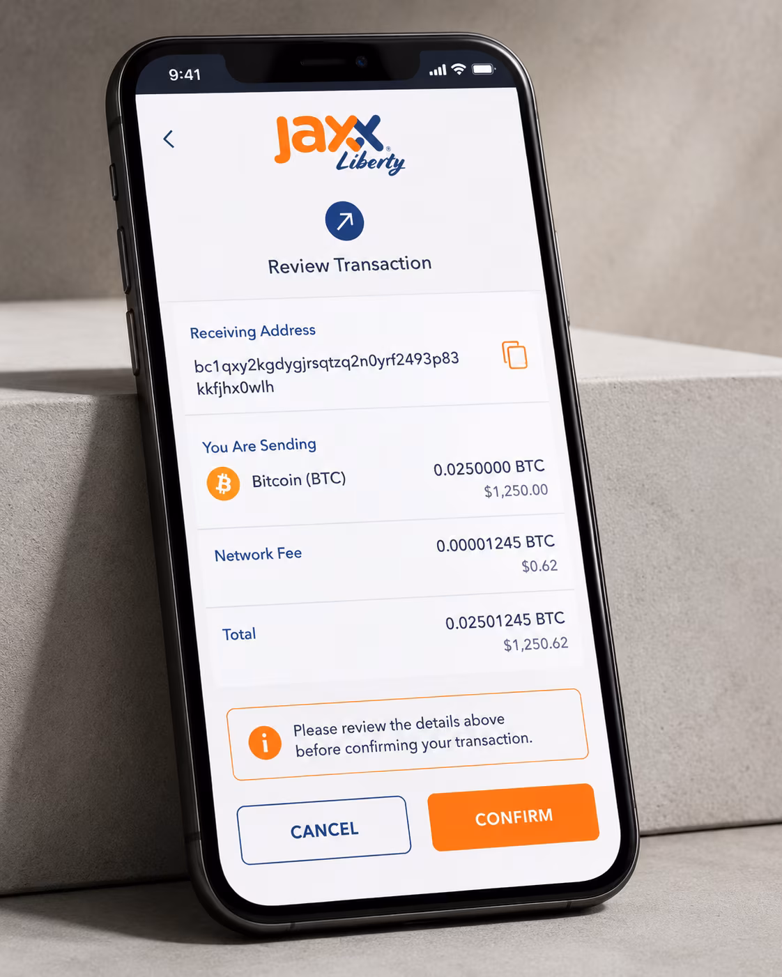 Jaxx Liberty wallet security dashboard showing shield backup and verification