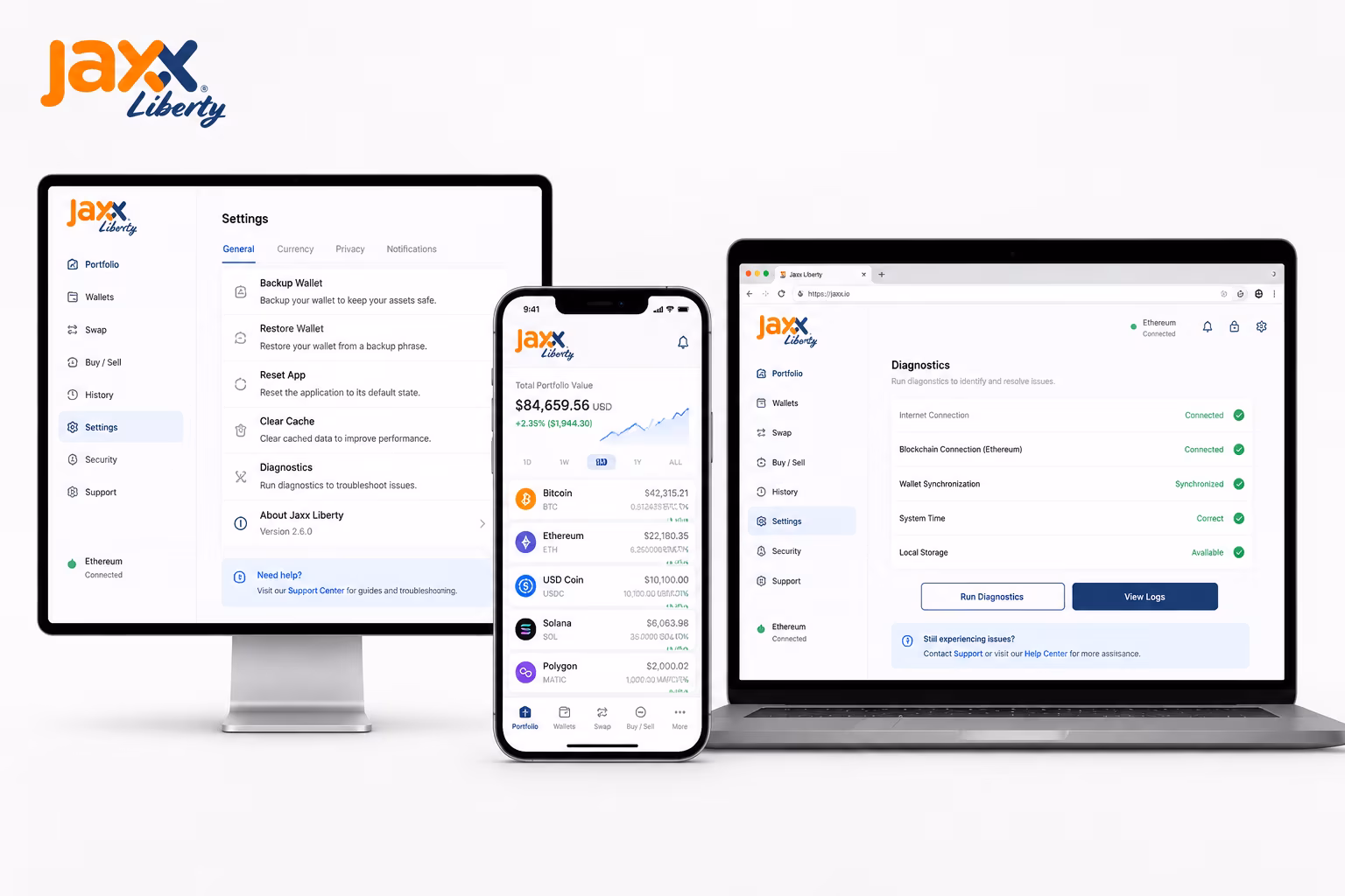 Jaxx Liberty wallet troubleshooting across desktop mobile and browser