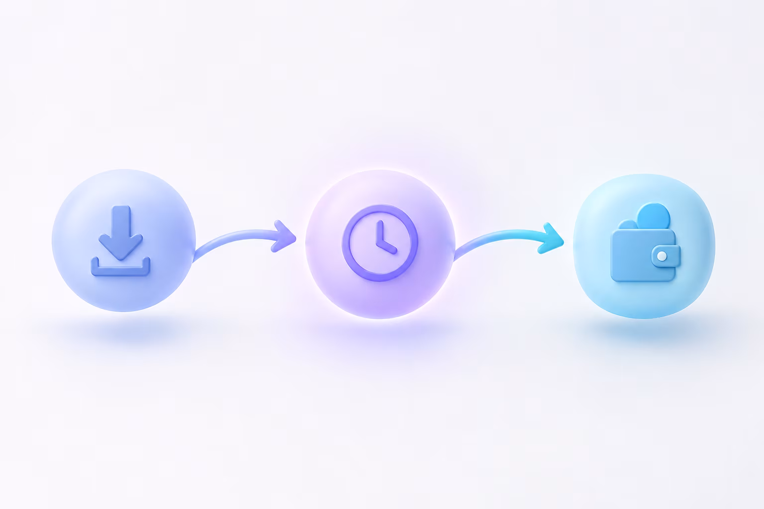 Visual flow showing unstake request through waiting checkpoints to available balance